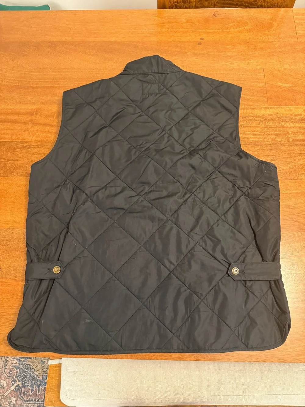 Quilted Jcrew Men's Vest - Black/Olive